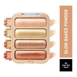 Buy Half N Half Glow Baked Highlighter Powder, Sunset Aura 02 (8 gm) - Purplle