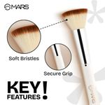 Buy MARS Penta Perfect Set of 5 Makeup Brush Set with Holder | Long-Lasting Soft & Synthetic Bristles | Versatile Use | Precise Application for Face, Eyes & Brows (WHITE) - Purplle