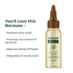 Buy Naturali Anti-Dandruff Scalp Serum With Sage, Tea Tree Oil & Salicylic Acid Reduces Dandruff Flakes 50 ml - Purplle