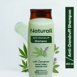 Buy Naturali Anti-Dandruff Shampoo with Superfood Hemp Oil & Sage Extract | Up to 100% DANDRUFF RELIEF | Paraben & Sulphate Free Shampoo | 200 ml - Purplle