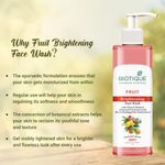 Buy Biotique Fruit Brightening Face Wash 100% Pure & Natural 200 ml - Purplle
