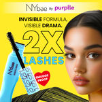 Buy NY Bae Long Lash Mascara - Intense Black (6 ml) | Mini Mascara | Volume + Length + Curl Effect | Thick Eyelashes | Smudgeproof | Dries Quickly | Eye Makeup | Travel Pack - Purplle