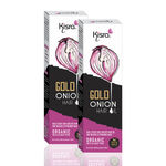 Buy Kisra Gold Organic Onion Hair Oil - Controls Hair Fall with The Goodness of Black Seed Red Onion and Coconut Oil – 100 ml (Pack Of 2) - Purplle