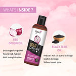 Buy Kisra Gold Organic Onion Hair Oil - Controls Hair Fall with The Goodness of Black Seed Red Onion and Coconut Oil – 100 ml (Pack Of 2) - Purplle