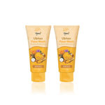 Buy Kisra Tan Removal & Brightens Skin Ubtan Face Wash Duo | Infused with Turmeric, Sandalwood, Chickpea Flour and Rose Water | For Glowing & Rejuvenated Skin 50gm (Pack of 2) - Purplle