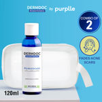 Buy DERMDOC by Purplle The Clear Skin Essentials Set (Combo of 2) | 2% Salicylic Acid Face Wash for Acne and Dark Spots (120 ml) | Multi Utility Pouch (50 gm) - Purplle