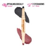 Buy Insight Cosmetics Duo Eyeshadow Stick - Charcoal Charm & Blush 2 gm - Purplle