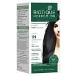 Buy Biotique Bio Herbcolor 1N Natural Black (50 g +110 ml) - Pack of 2 - Purplle