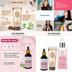 Buy Combo of 3- Coffee Coconut Scrub & Pore Minimizing Face Serum 15ml & Rose Water Spray Bottle 200ml - Purplle