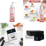 Buy Combo of 2- Mix Fruit Body Wash 200ml + Charcoal Soap 100gm - Purplle
