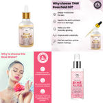 Buy Combo of 2- Rose Gold Oil 15ml & Rose Water Spray Bottle 200ml - Purplle