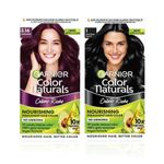 Buy Garnier Bestseller Hair Color Duo (Nourishing Permanent Hair Color, Natural Black (70 ml + 60 gm) and Creme Hair Color, Shade 3.16 Burgundy (70 ml + 60 gm)) - Purplle