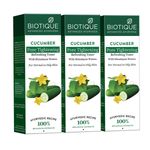 Buy Biotique Cucumber Pore Tightening Refreshing Toner (120 ml)pack of 3 - Purplle