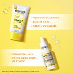 Buy Garnier Cleanse and Treat Combo (Garnier Bright Complete Facewash 150G & Garnier Bright Complete Vitamin C serum 30 ml) - Purplle