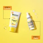 Buy Garnier Cleanse and Treat Combo (Garnier Bright Complete Facewash 150G & Garnier Bright Complete Vitamin C serum 30 ml) - Purplle