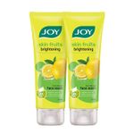 Buy Joy Skin Brightening Lemon Face Wash For Oily Skin (100 ml x 2) | Reduces Dark Spots, Removes Excess Oil & Dirt | Enriched with Natural Exfoliating Agents & Vitamin C - Purplle