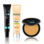 Buy Maybelline x Garnier Ultimate Base Makeup Kit 2 (Maybelline New York Fit me Primer (30ml) + Garnier Skin Naturals BB Cream (30g) + Maybelline New York Fit Me Compact 230, Natural Buff, (8g)) - Purplle