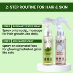 Buy Alps Goodness Hair Growth & Glass Skin Duo with Rosemary Water Spray (100 ml) + Rice Water Spray (100 ml)| Hair Growth Experts | Root Strengthening | Glowing Skin | Brightening | Easy to Use Spray - Purplle