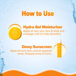 Buy Aqualogica Glow+ Dewy Sunscreen with Papaya & Vitamin C - SPF 50 PA++++ for UVA/B protection, 50 gm + Aqualogica Glow+ Hydra Gel Moisturizer with Vitamin C & Papaya - 200 gm - Purplle