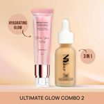 Buy Faces Canada x NY Bae Ultimate Glow Combo (Faces Canada Strobe Cream Rose-gold(30 gm) +NY Bae 3 in 1 Serum Foundation with Primer WarmCashew 03(30 ml) - Purplle