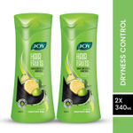 Buy Joy Hair Fruits Hair Dryness Control Conditioning Shampoo Enriched with Lemon & Olives (Pack of 2 X 340ml) - Purplle