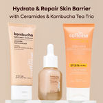 Buy mCaffeine Kombucha skin csms routine ( serum + moisturizer + sunscreen) Combo of 3 - Purplle
