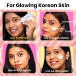 Buy NY Bae Long Lasting Glow Lock Combo | Pink Strobe Cream (30 gm) | Dewy Setting Spray (100 ml) | Glowing Korean Skin | Haluronic Acid Infused | NY Bae Makeup Kit | Glow Combo - Purplle