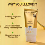 Buy Good Vibes x NY Bae Bold & Gold Essentials Trio | Good Vibes Hydra Bold Kajal (0.35 gm)| Intense Black | Good Vibes Gold Brightening Peel Off Mask (50 gm) | NY Bae Strobe Cream Pink Topaz (12 gm) | Glowing Skin | Korean Glow - Purplle