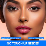 Buy NY Bae Dewy Glow Trio | Dewy Setting Spray (60 ml) | Warm Cashew Serum Foundation - 03 (30 ml) | Banana Loose Powder (5.8 g) | Glowing Skin | Lasting Makeup | Matte Base - Purplle