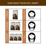 Buy Paradyes Hazel Brown Glossy Hair Tint Semi-Permanent Creme Color For Natural Black Hair (Pack of 3) - Purplle