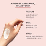 Buy Ricekraft SPF 50+ Korean Sunscreen with Rice & Hyaluronic Acid for Broad Spectrum, PA++++ Protection | Light weight | Quick absorption, No White Cast and Non Greasy | Fragrance Free | For Oily, Dry, Combination, Acne Prone Skin | 55 gm - Purplle