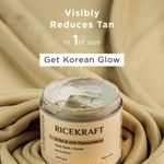 Buy Ricekraft De Tan Face Pack cum scrub for Glowing skin and Exfoliating, For Korean Glass Skin, For Oily Skin, Acne & Pimples, All Skin Types, For Men and Women - 100 gm - Purplle