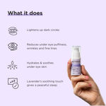 Buy Ricekraft Under Eye Cream For Dark Circles, Wrinkles, Puffy Eyes, Anti ageing | Cruelty-Free, Paraben Free | with Rice Extract, Lavender, Green Tea | No Synthetic Fragrance | For Men and Women - 15 gm - Purplle