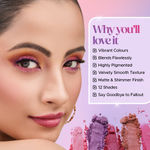 Buy Hilary Rhoda Colour Stay Eyeshadow Palette | 12 Shades | Highly Pigmented & No Fallout | Matte & Shimmer Finish | Blendable Eyeshadow Palette | 20 gm ( Shade-1) - Purplle