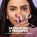 Buy Hilary Rhoda Pro Matte Non-Transfer Lipstick | Waterproof & Smudge-Proof | 12-Hour Long Stay | 24 Shades Available | Highly Pigmented Matte Finish Lipstick | 2 gm - (Bouquet Red | Shade 17) - Purplle