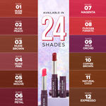 Buy Hilary Rhoda Pro Matte Non-Transfer Lipstick | Waterproof & Smudge-Proof | 12-Hour Long Stay | 24 Shades Available | Highly Pigmented Matte Finish Lipstick | 2 gm - (Bouquet Red | Shade 17) - Purplle
