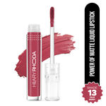 Buy Hilary Rhoda Power Of Matte Liquid Lipstick | Buildable Colour | Long Lasting & Matte Finish | Lightweight & Non-Drying Formula | Smudge Proof & Non-Transferable | 3 ml (Pale Berry - Shade 13) - Purplle