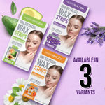 Buy Hilary Rhoda One Go Facial Wax Strips | Ready-To-Use Facial Wax Strips | Painless Hair Removal | With 2 Finish Wipes | 20 Strips (Lavender -Shade 2 ) - Purplle