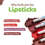 Buy Mamaearth Moisture Matte Longstay Lipstick with Avocado Oil & Vitamin E for 12 Hour Long Stay- 10 Pink Lemonade - 2 gm - Purplle