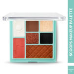 Buy Glam 21 Scoop Makeup Palette | Face Palette | Eyeshadows,Contour,Highlighter,Blusher|Mattes & Shimmers|Travel Friendly|Chocolate Chip, 15 gm - Purplle