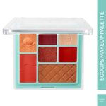 Buy Glam 21 Scoop Makeup Palette | Face Palette | Eyeshadows,Contour,Highlighter,Blusher|Mattes & Shimmers|Travel Friendly|Caramel Crush, 15 gm - Purplle