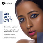 Buy SUGAR Cosmetics - Twist And Shout - Fadeproof Kajal Gel- 01 Black Velvet (Black Kajal) - Longlasting Formula, Lasts Up To 10 Hours, Multicolor - Purplle