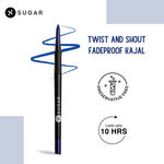 Buy SUGAR Cosmetics - Twist And Shout - Fadeproof Kajal Gel- 01 Black Velvet (Black Kajal) - Longlasting Formula, Lasts Up To 10 Hours, Multicolor - Purplle