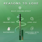 Buy Blue Heaven Holographic Eyeliner, Smudge Proof & waterproof eyeliner long lasting upto 8hrs | Monochrome Effect | Super Color Pay-Off | Infused with Vitamin E | Emerald Affair | 0.30 gm - Purplle