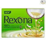 Buy Rexona Coconut and Olive Oil Soap For Silky Smooth Skin, 4X75 gm - Purplle