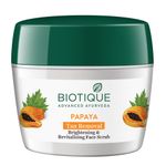Buy Biotique Papaya Tan Removal Brightening & Revitalizing Face Scrub 235gm Jar - Purplle
