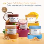 Buy Dove Exfoliating Body Polish Scrub, Rice Milk And Moisturizing Macadamia, 298 gm - Purplle