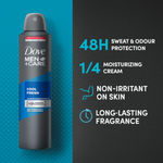 Buy Dove Men+Care Cool Fresh Dry Spray Antiperspirant Deodorant (250 ml) - Purplle