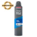 Buy Dove Men+Care Cool Fresh Dry Spray Antiperspirant Deodorant (250 ml) - Purplle