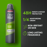 Buy Dove Men+Care Extra Fresh Dry Spray Antiperspirant Deodorant (250 ml) - Purplle